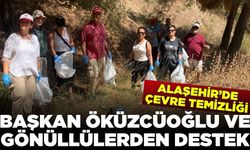 Alaşehir'de çevre temizliğine yoğun katılım!