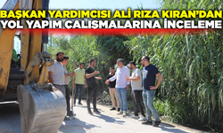 Turgutlu'da yol yapım çalışmaları yerinde gözlemlendi