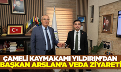 Çameli Kaymakamı Yıldırım'dan Başkan Arslan'a veda ziyareti
