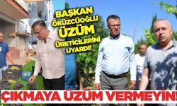 Başkan Öküzcüoğlu, üzüm üreticilerini uyardı!