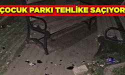 Ege'de çocuk parkı tehlike saçıyor