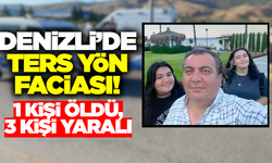 Denizli'de ters yöne giren otomobil, kamyonla çarpıştı: 1 ölü 3 yaralı