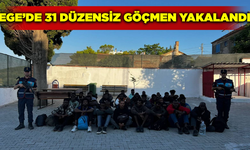 Ege'de araç içerisinde 31 düzensiz göçmen yakalandı
