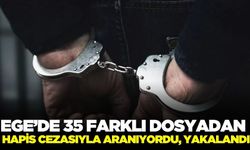 Ege'de çeşitli suçlardan aranan şahıs yakalandı
