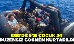 Ege'de çok sayıda düzensiz göçmen kurtarıldı