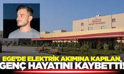 Ege'de elektrik akımına kapılan genç hayatını kaybetti