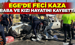 Uşak'ta meydana gelen kazada baba ve kızı yaşamını yitirdi