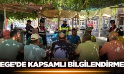 Ege'de ekiplerden anlamlı bilgilendirme