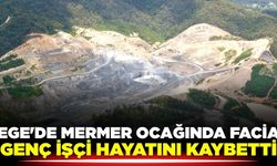 Ege'de mermer ocağında facia: 1 ölü