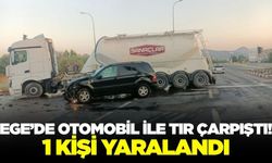 Ege'de otomobil ile tır çarpıştı!