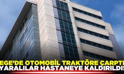 Ege'de feci kaza: Otomobil traktör römorkuna çarptı