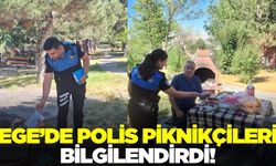 Ege'de piknik yapan vatandaşlara anlamlı ziyaret