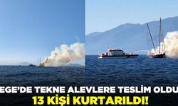 Ege'de korku dolu anlar!