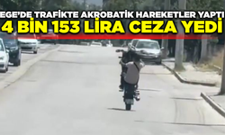 Trafikte akrobatik hareketler yaptı 4 bin 153 lira ceza yedi