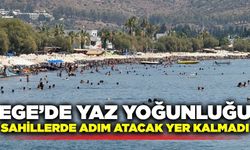 Ege'de yaz yoğunluğu: Bodrum'da sahiller dolup taştı