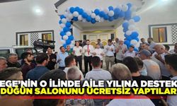 'Aile Yılı' kapsamında düğün salonunu ücretsiz yaptılar