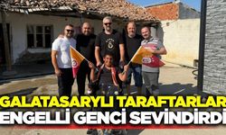 Salihli Galatasaraylı Taraftarlar Derneği'nden engelli gence anlamlı hediye
