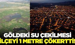 Ege'de su çekilmesi ilçeyi 1 metre çökertti