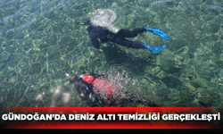 Gündoğan’da deniz dibi temizliği yapıldı