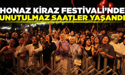 Honaz’da kiraz festivali coşku dolu anlara ev sahipliği yaptı
