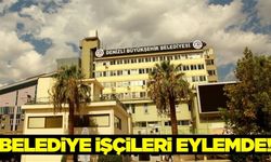 Denizli Belediyesi işçilerinden "Sendikal Haklara Saygı" eylemi