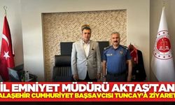 Fahri Aktaş, Alaşehir Cumhuriyet Başsavcısı Tuncay’ı ziyaret etti