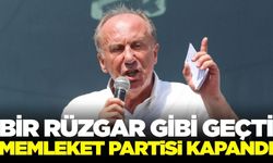 İnce bıraktı, Memleket Partisi kapandı