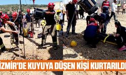 İzmir'de itfaiye ekipleri kuyuya düşen şahsı kurtardı