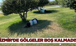 İzmir'de vatandaşlar gölgeleri boş bırakmadı