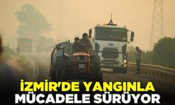 İzmir'de çıkan yangına müdahale devam ediyor