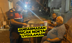 Aydın'da jandarma sıcak nokta uygulaması gerçekleştirdi