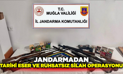 Ege'de tarihi eser ve ruhsatsız silah operasyonu