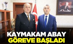 Kaymakam Abay,  yeni yerinde göreve başladı