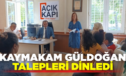 Kaymakam Güldoğan, Açık Kapı’da talepleri dinledi