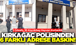 Kırkağaç'ta dolandırıcılık operasyonu: 2 şüpheli gözaltında, 35 küçükbaş hayvan kurtarıldı