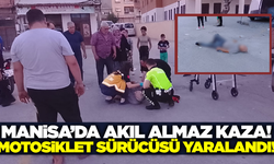 Kırkağaç'ta Pazarcı Şemsiyesi Motosikletlinin Üzerine Devrildi: 1 Yaralı