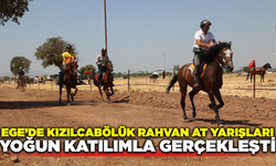 Ege'de Kızılcabölük Rahvan At Yarışları'na yoğun ilgi