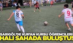 Sarıgöl'de Kur'an Kursu öğrencileri halı saha maçında bir araya geldi