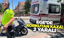 Kütahya'da elektrikli bisiklet ile motosiklet çarpıştı: 2 yaralı