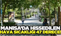 Manisa'da hissedilen sıcaklık 47 dereceye çıktı!