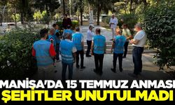 Manisa'da Şehit kabirleri tek tek dolaşıldı