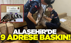 Manisa'da 9 adrese baskın: Çok sayıda ruhsatsız silahlar ele geçirildi!