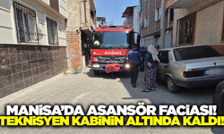 Manisa'da Asansörde Sıkışan Teknisyen Kurtarıldı