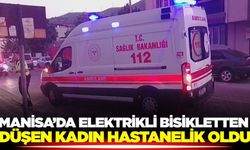 Kırkağaç'ta Elektrikli Bisikletten Düşen Kadın Yaralandı