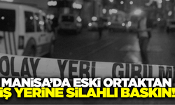 Manisa'da eski ortak belinde silahla iş yerine gitti: Polis hızlı Davrandı