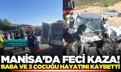 Manisa'da otomobil tıra çarptı: 4 ölü