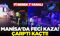 Manisa'da Kamyonet ile Motosiklet Çarpıştı: 1'i Bebek 7 Yaralı