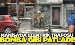 Manisa'da korku dolu anlar: Elektrik trafosu bomba gibi patladı!