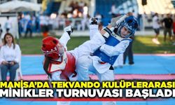 Manisa'da tekvando kulüplerarası minikler turnuvası başladı