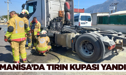Manisa'da Tırın Kupası Yandı